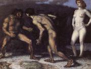 Franz von Stuck Battle for a Woman oil on canvas